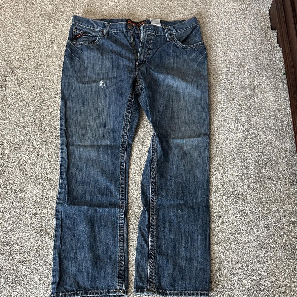 Ariat Men's Blue Boot Cut Jeans